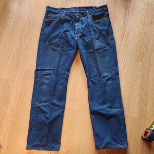 Faded Glory Original Fit Dark Wash Jeans Men's Size 40x32 5-Pocket 100% Cotton